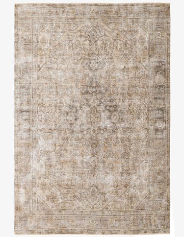 6' 6 x 9' 5 Hand Knotted Ultra Vintage Persian Wool Rug