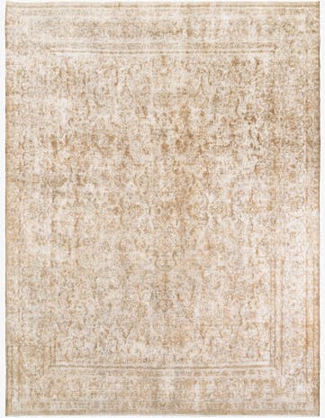 9' 5 x 12' 3 Hand Knotted Ultra Vintage Persian Wool Rug