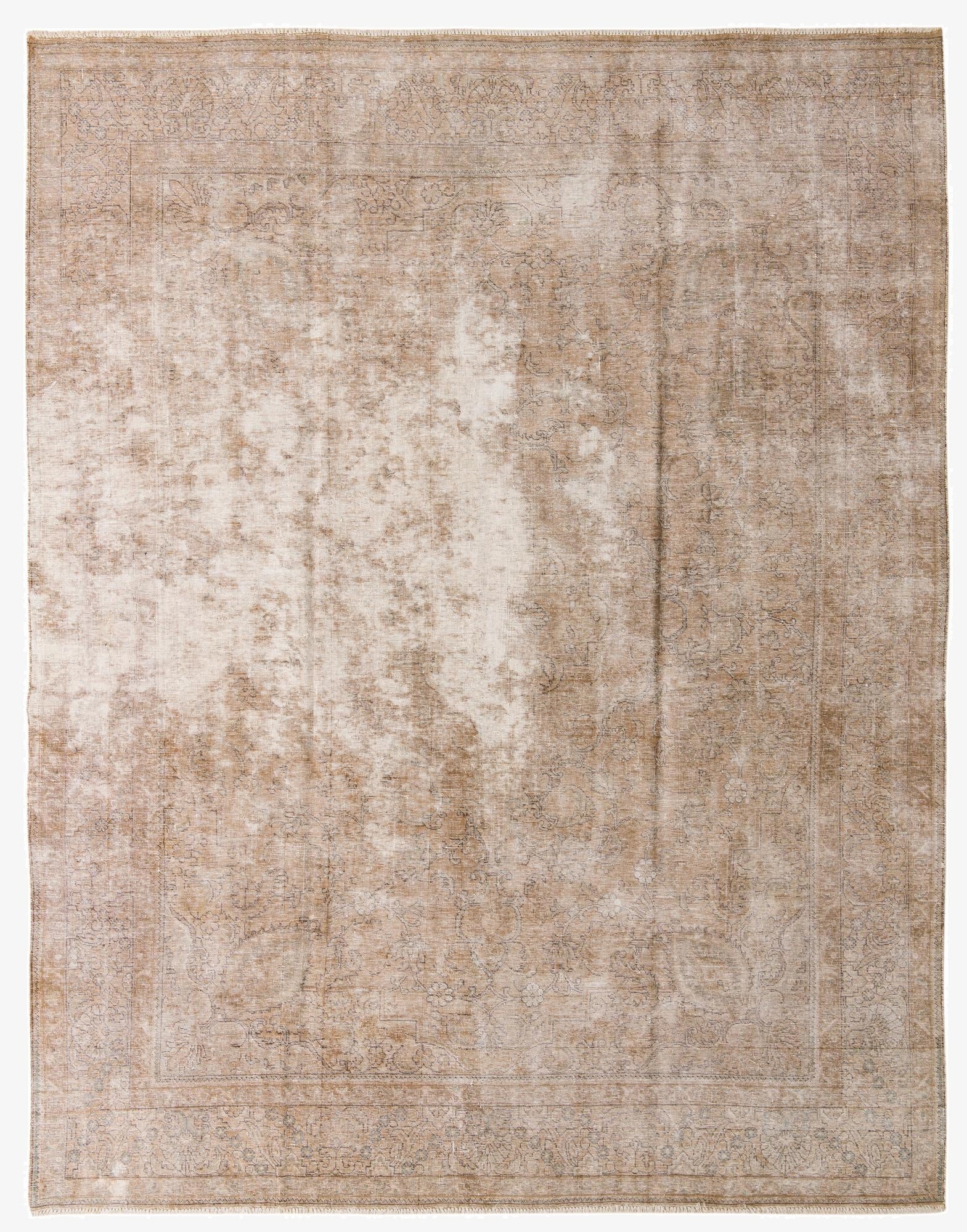 9' 10 x 12' 6  Hand Knotted Ultra Vintage Persian Wool Rug