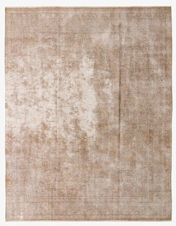 9' 10 x 12' 6 Hand Knotted Ultra Vintage Persian Wool Rug