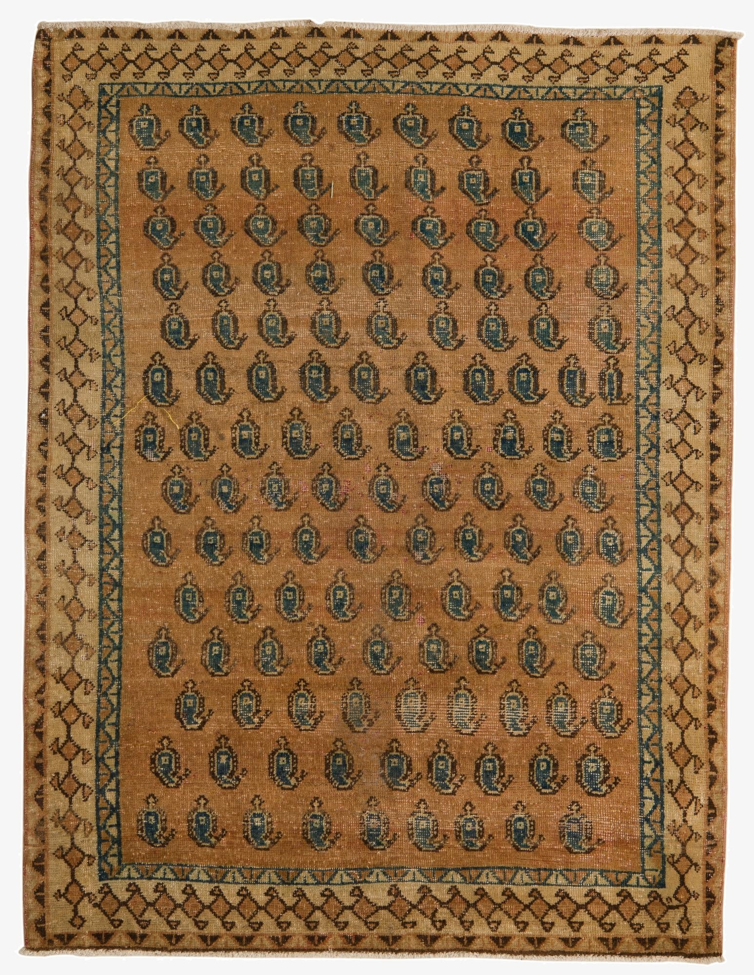 Primary image 4' 5 x 5' 10  Hand Knotted Ultra Vintage Persian Wool Rug