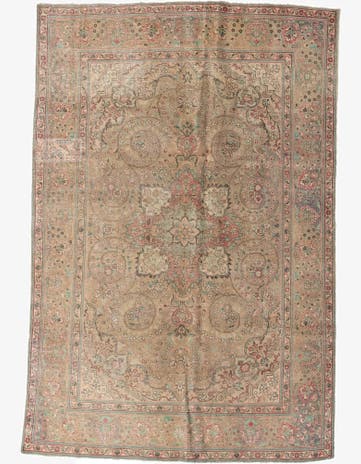 6' 6 x 9' 10 Hand Knotted Ultra Vintage Persian Wool Rug