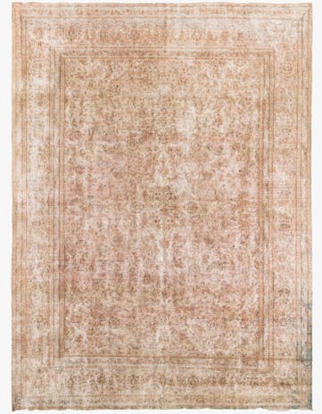 9' 5 x 12' 9 Hand Knotted Ultra Vintage Persian Wool Rug