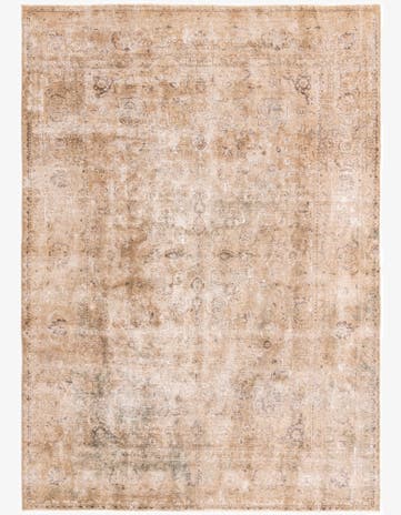 8' 1 x 11' 4 Hand Knotted Ultra Vintage Persian Wool Rug