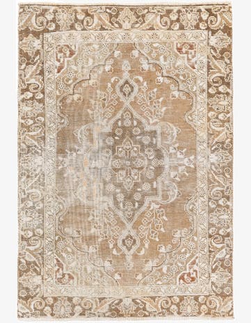 3' 10 x 5' 8 Hand Knotted Ultra Vintage Persian Wool Rug