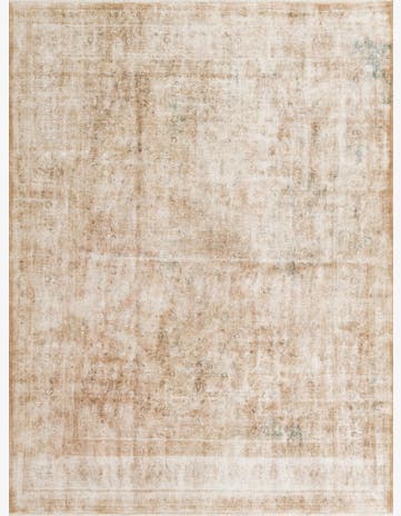 9' 10 x 13' 1 Hand Knotted Ultra Vintage Persian Wool Rug