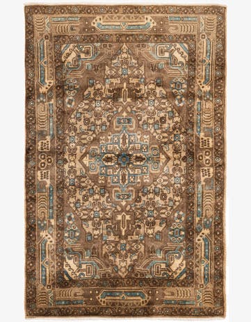 3' 2 x 5' 4 Hand Knotted Ultra Vintage Persian Wool Rug