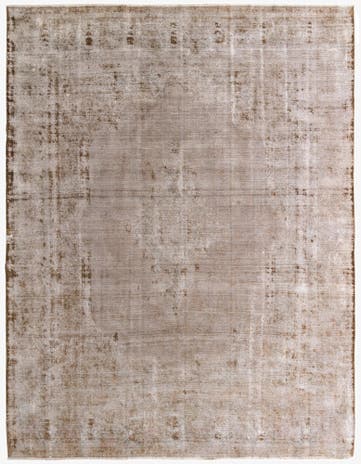 10' 7 x 13' 8 Hand Knotted Ultra Vintage Persian Wool Rug