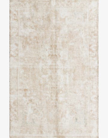 5' 10 x 9' Hand Knotted Ultra Vintage Persian Wool Rug