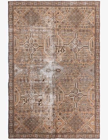6' 6 x 9' 10 Hand Knotted Ultra Vintage Persian Wool Rug