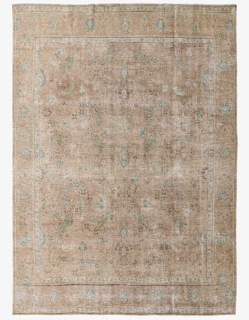 9' 1 x 12' 8 Hand Knotted Ultra Vintage Persian Wool Rug