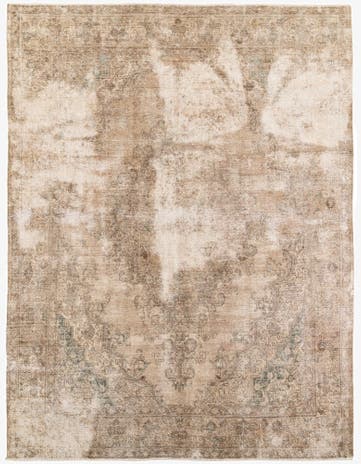 9' 9 x 12' 10 Hand Knotted Ultra Vintage Persian Wool Rug