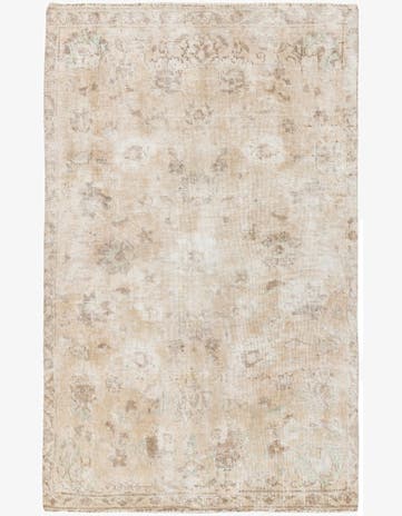 3' 2 x 5' 2 Hand Knotted Ultra Vintage Persian Wool Rug