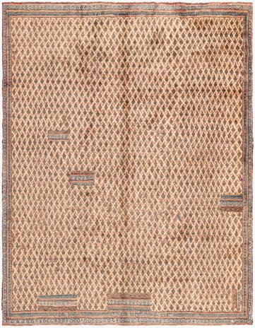 7' x 8' 10 Hand Knotted Ultra Vintage Persian Wool Rug