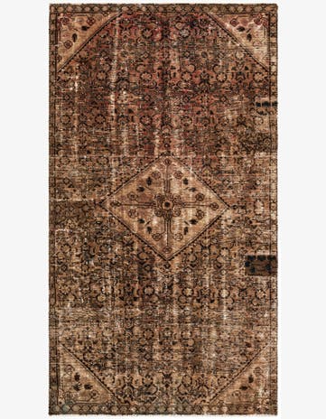 5' x 9' 1 Hand Knotted Ultra Vintage Persian Wool Rug