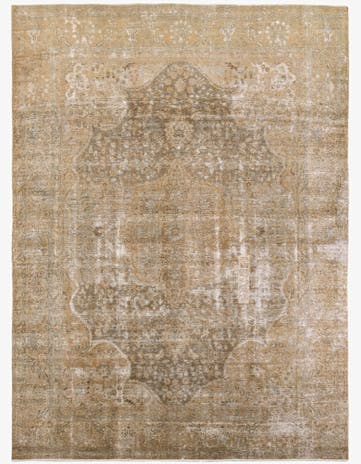 9' 10 x 13' 3 Hand Knotted Ultra Vintage Persian Wool Rug