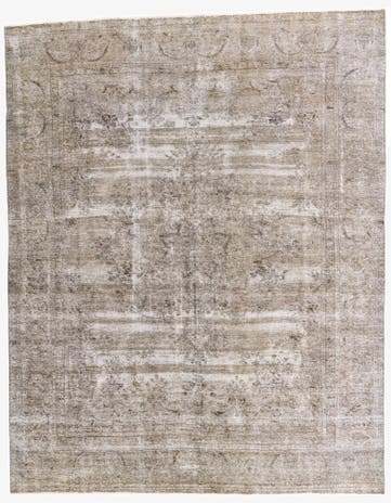 9' 6 x 12' Hand Knotted Ultra Vintage Persian Wool Rug