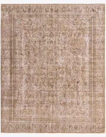 8' 6 x 10' 8 Hand Knotted Ultra Vintage Persian Wool Rug