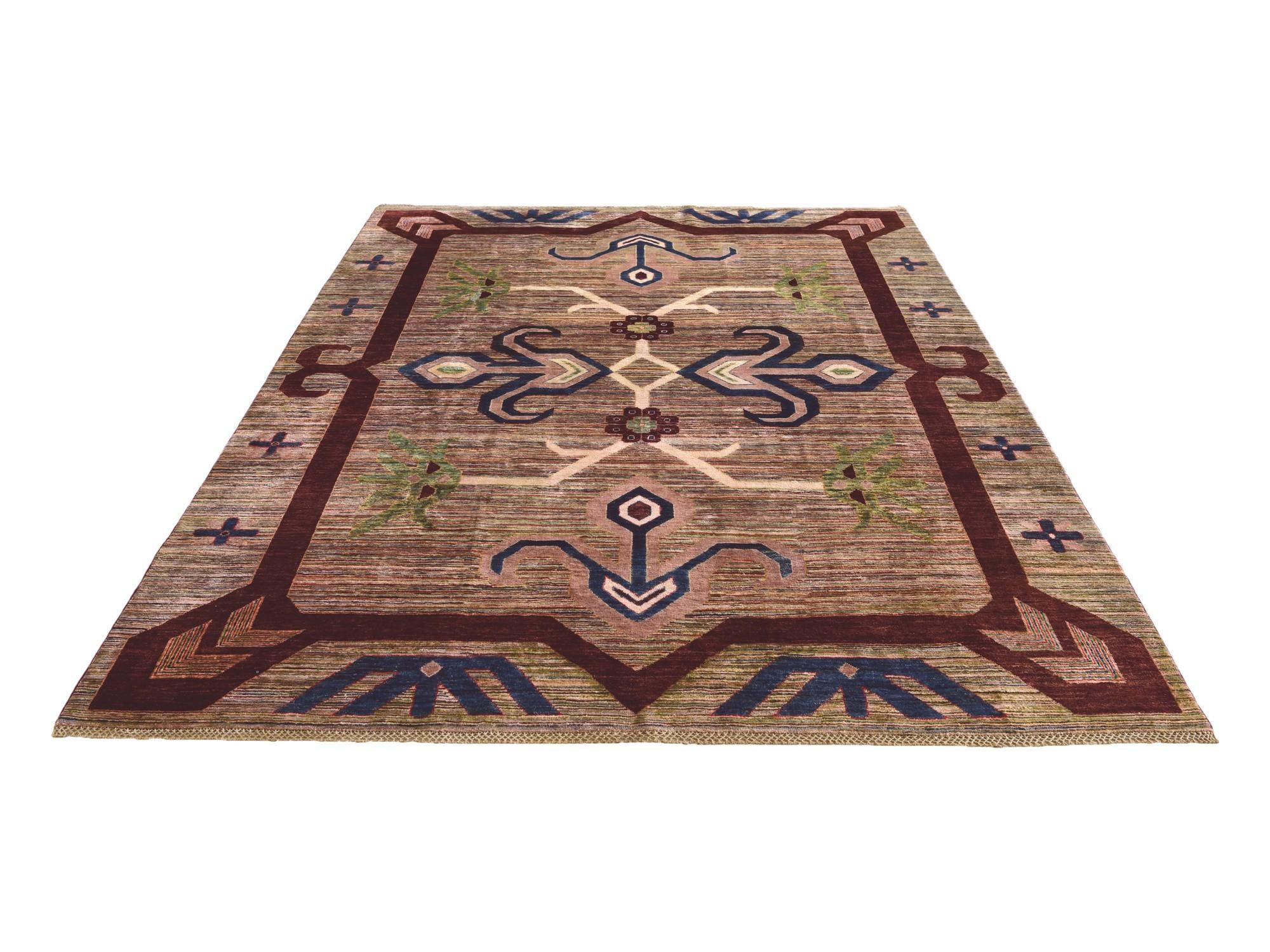 8' x 9' 10 Hand Knotted Ziegler Modern Rug