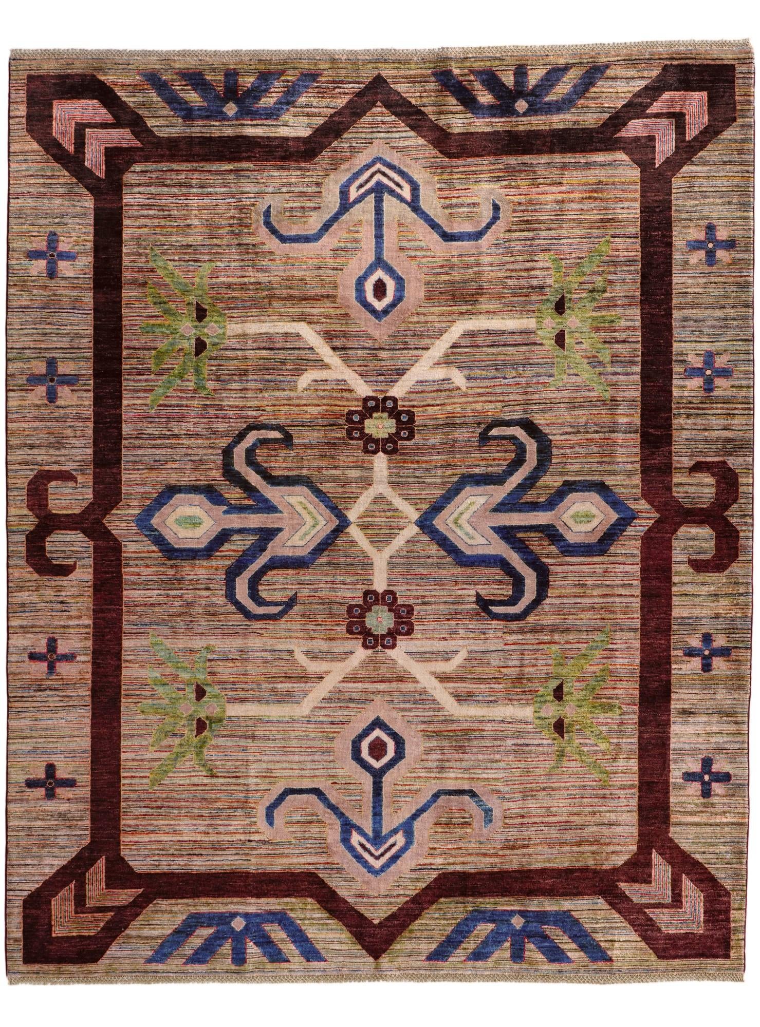 8' x 9' 10 Hand Knotted Ziegler Modern Rug