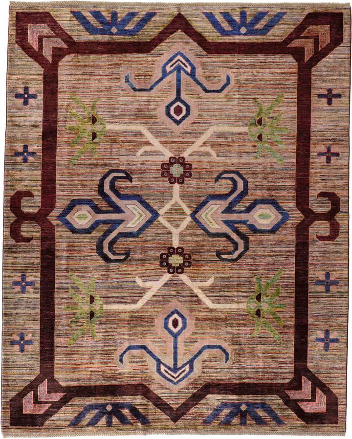 8' x 9' 10 Hand Knotted Ziegler Modern Rug