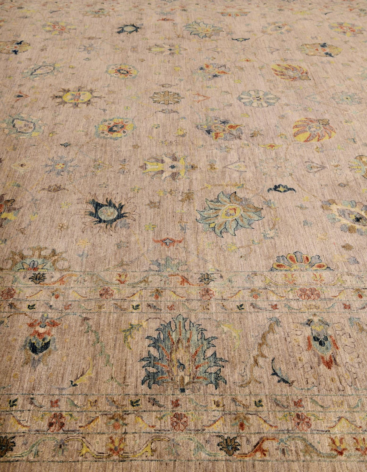 12' 9 x 16' 6 Hand Knotted Ziegler Oriental Rug