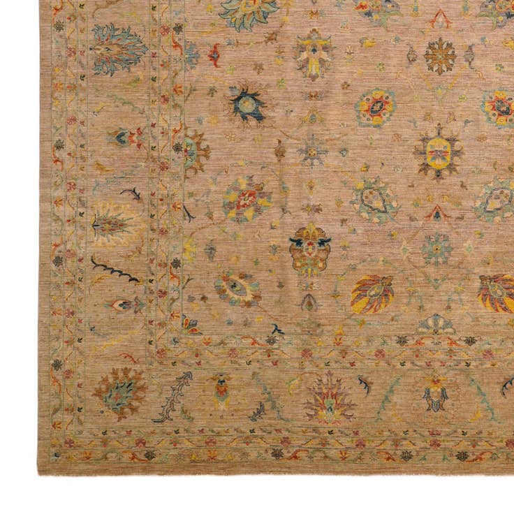 Detail image of 12' 9 x 16' 6 Hand Knotted Ziegler Oriental Rug