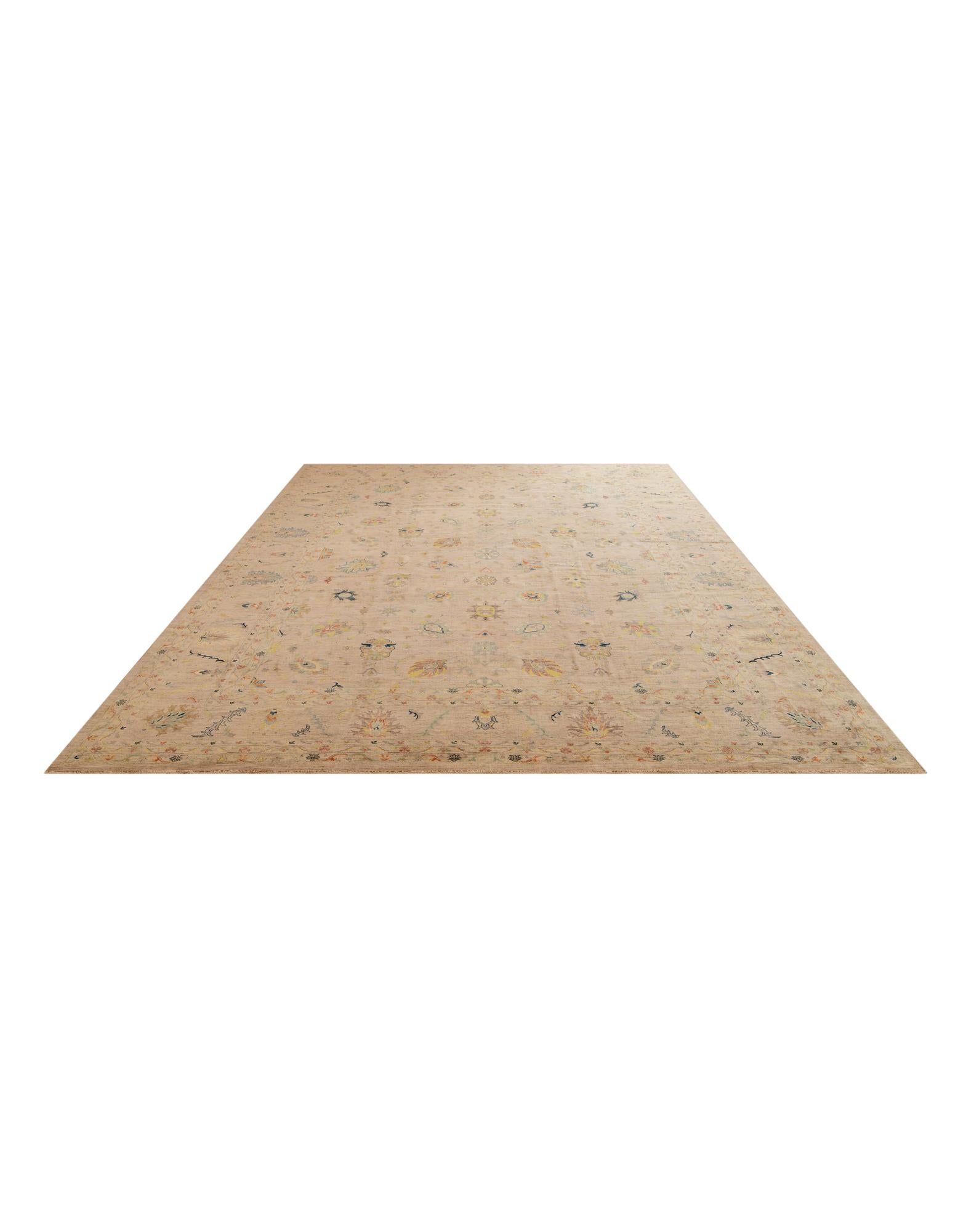 12' 9 x 16' 6 Hand Knotted Ziegler Oriental Rug