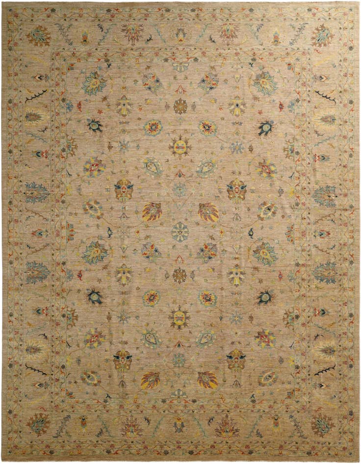 Detail image of 12' 9 x 16' 6 Hand Knotted Ziegler Oriental Rug
