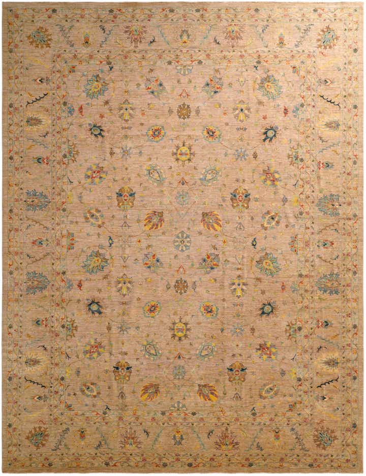 12' 9 x 16' 6 Hand Knotted Ziegler Oriental Rug