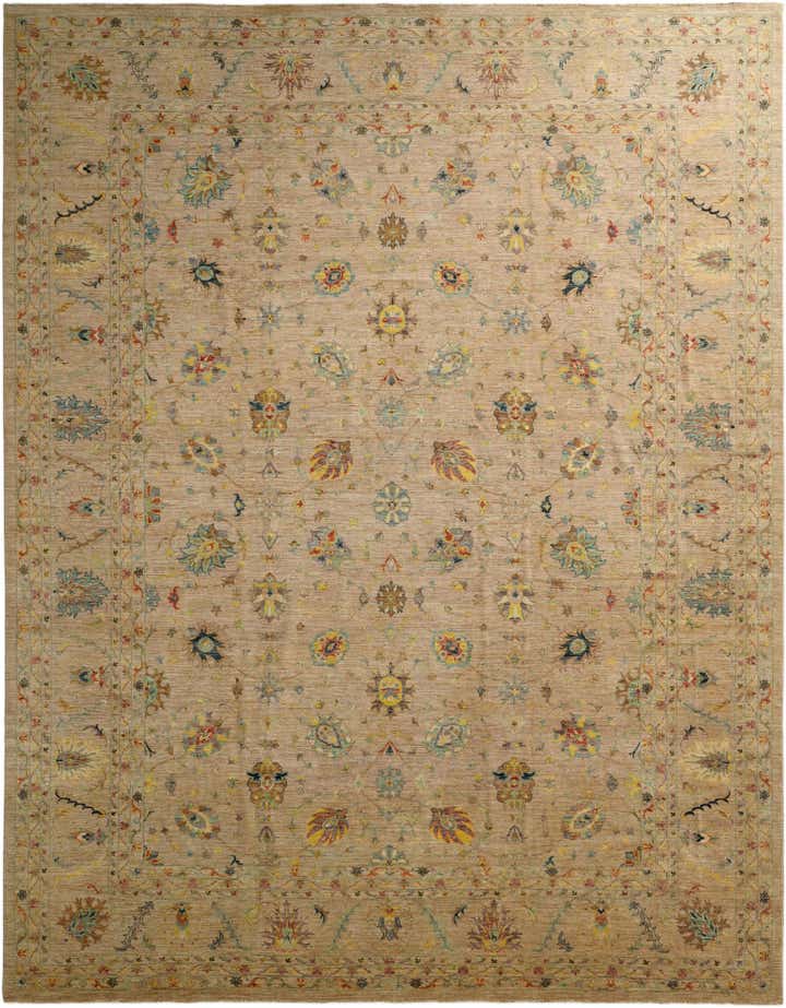 12' 9 x 16' 6 Hand Knotted Ziegler Oriental Rug