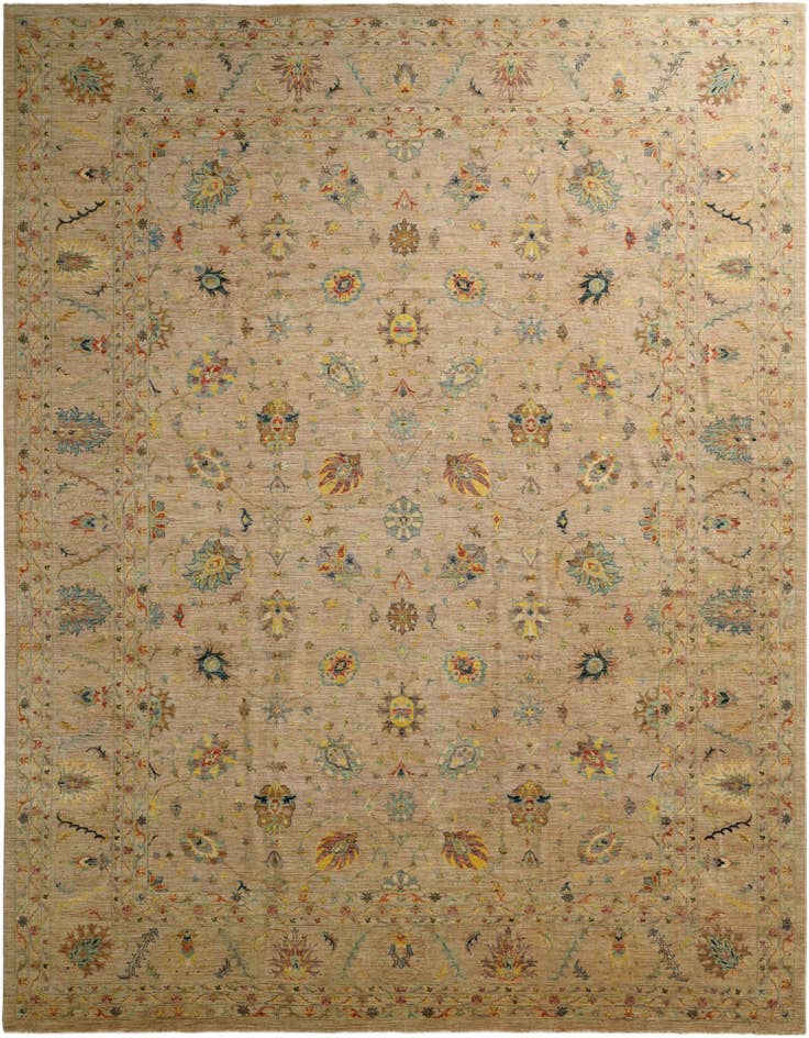 Detail image of 12' 9 x 16' 6 Hand Knotted Ziegler Oriental Rug