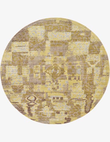 Light Brown Alexis Round Rug