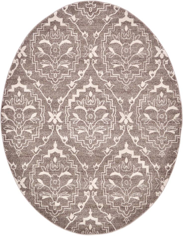Detail image of 8' x 8' Damask Round Rug