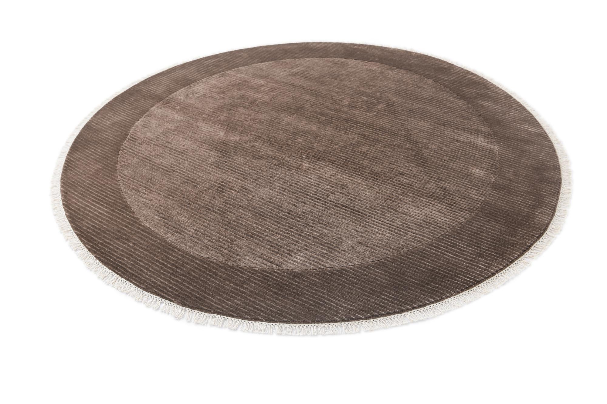 6' 5 x 6' 5 Hand Knotted Darya Wool Round Rug