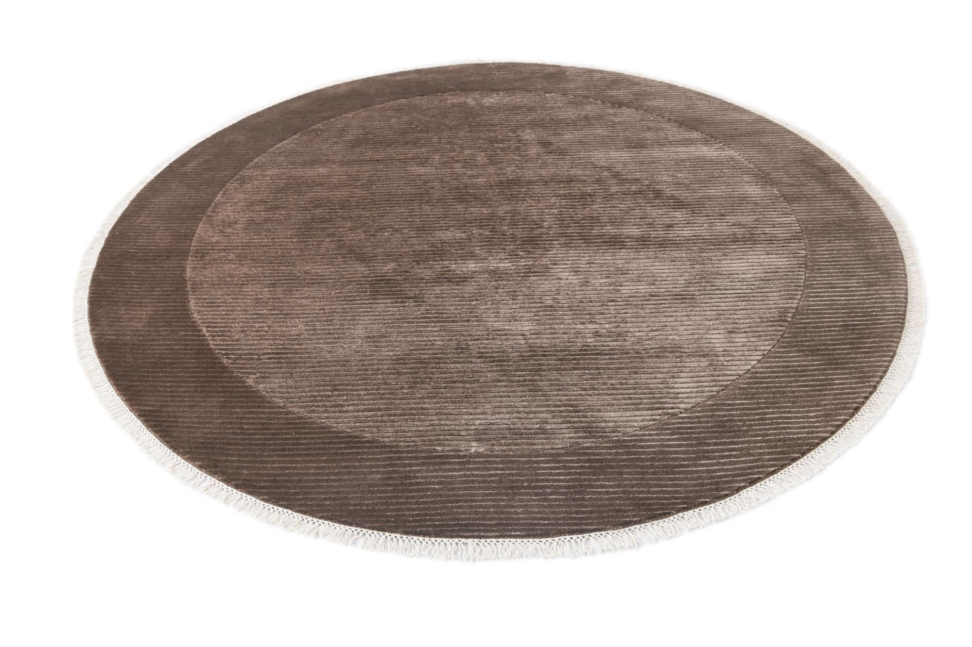 6' 5 x 6' 5 Hand Knotted Darya Wool Round Rug
