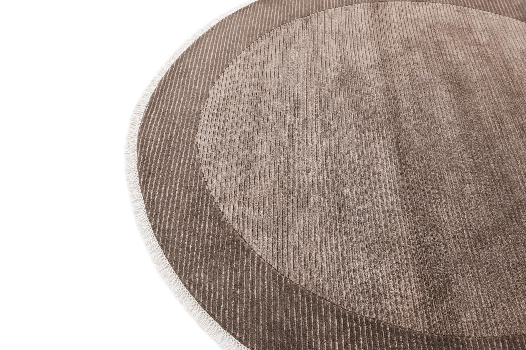 6' 5 x 6' 5 Hand Knotted Darya Wool Round Rug
