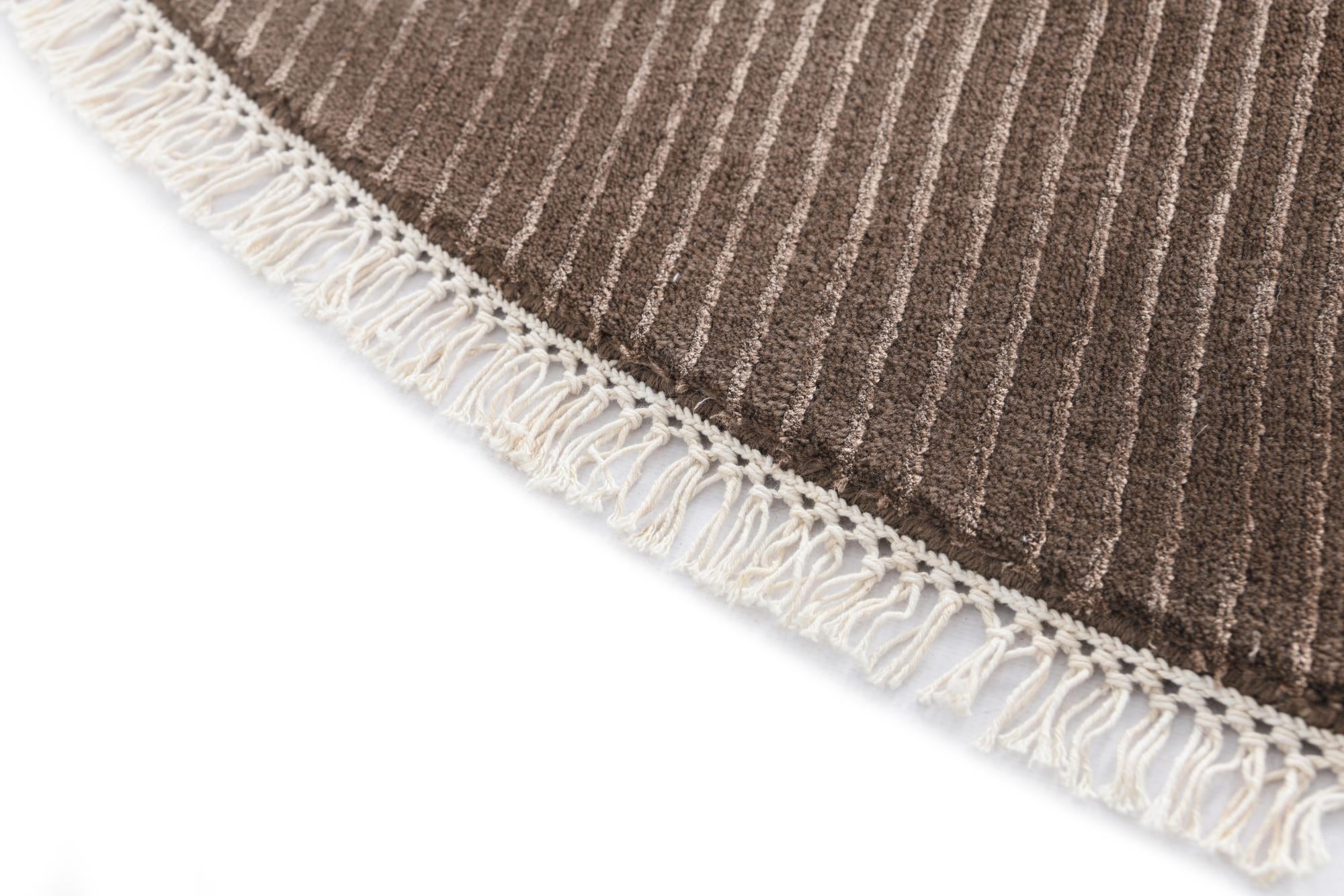 6' 5 x 6' 5 Hand Knotted Darya Wool Round Rug