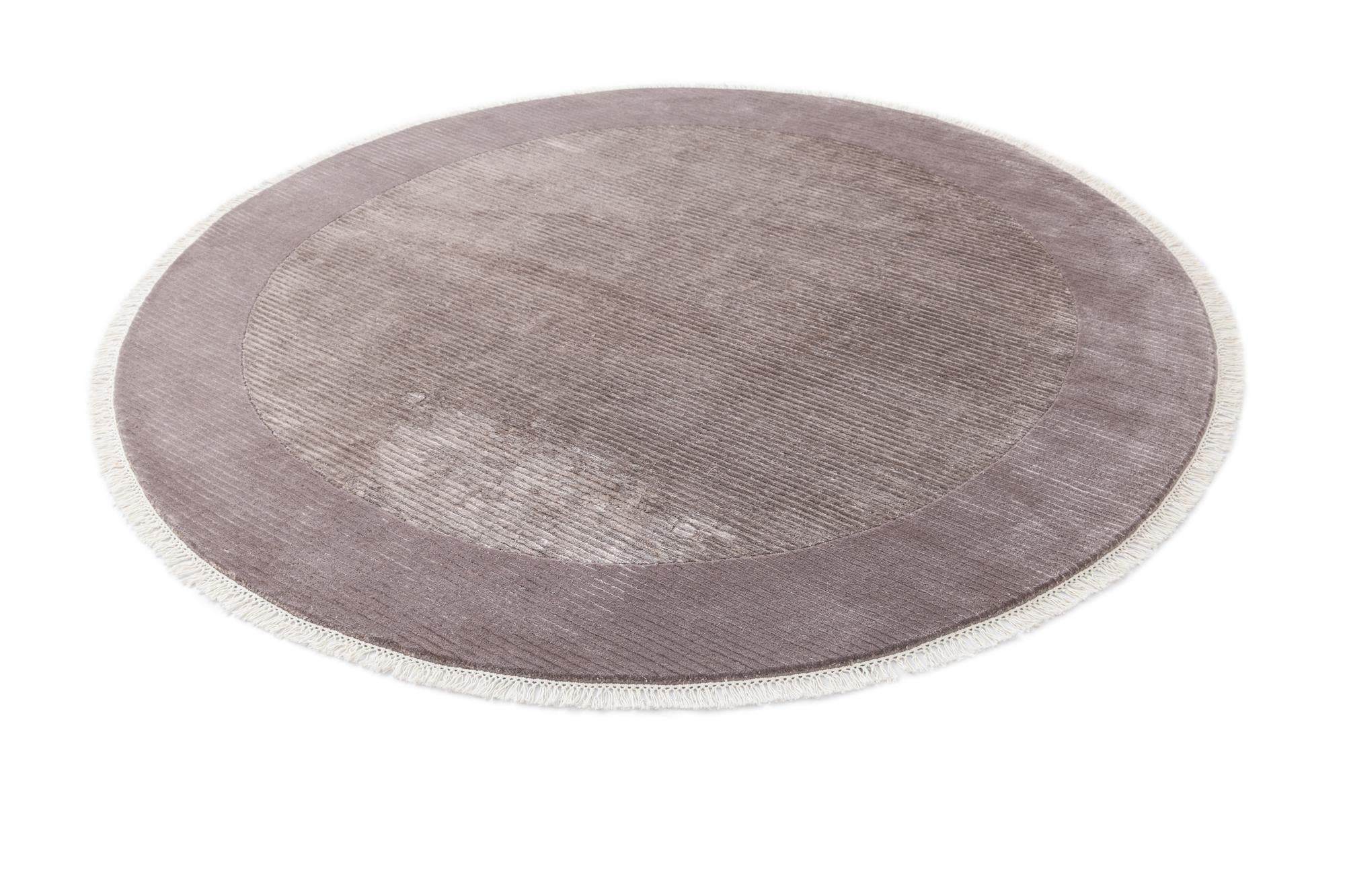 6' 8 x 6' 8 Hand Knotted Darya Wool Round Rug
