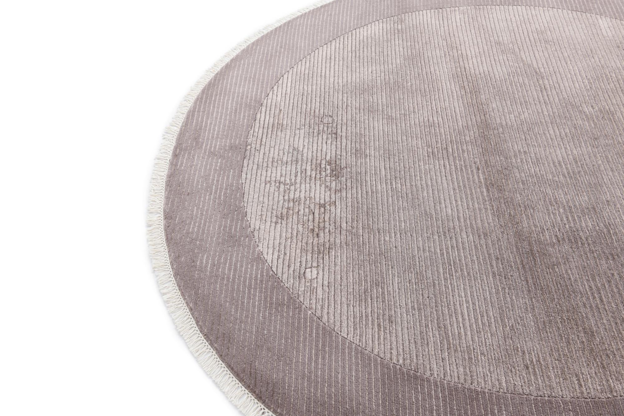 6' 8 x 6' 8 Hand Knotted Darya Wool Round Rug