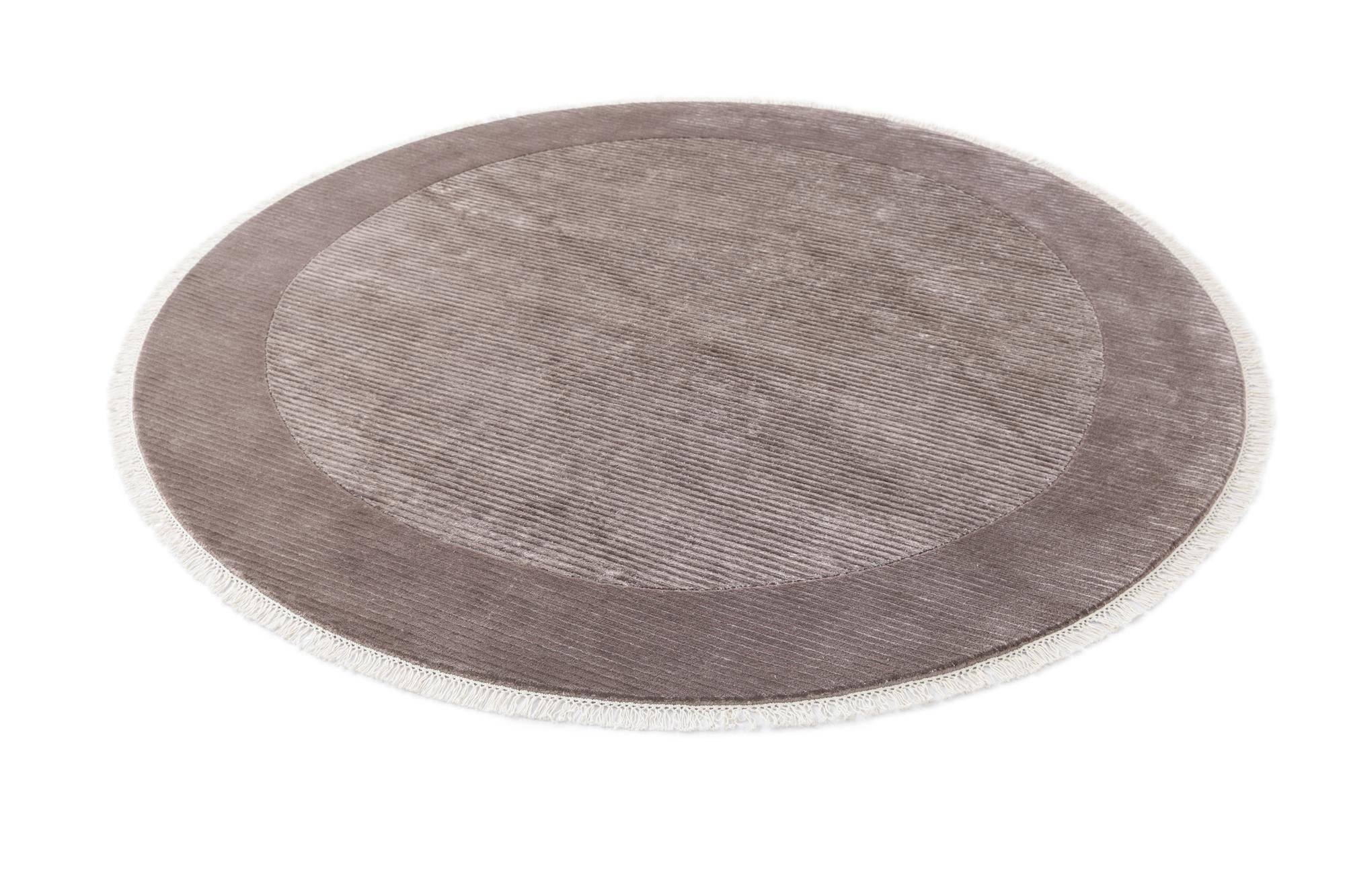 6' 7 x 6' 7 Hand Knotted Darya Wool Round Rug