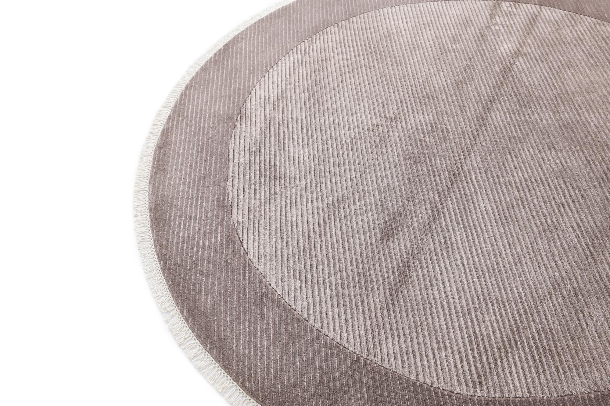 6' 7 x 6' 7 Hand Knotted Darya Wool Round Rug