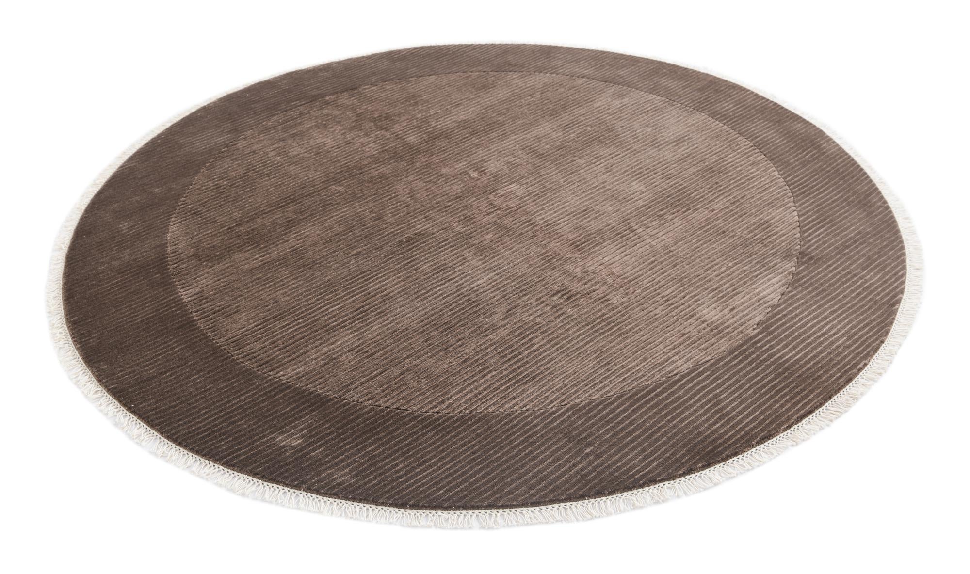 6' 6 x 6' 6 Hand Knotted Darya Wool Round Rug