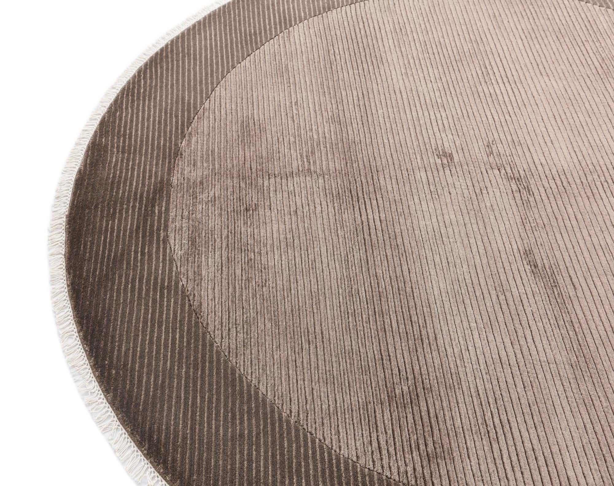 6' 6 x 6' 6 Hand Knotted Darya Wool Round Rug