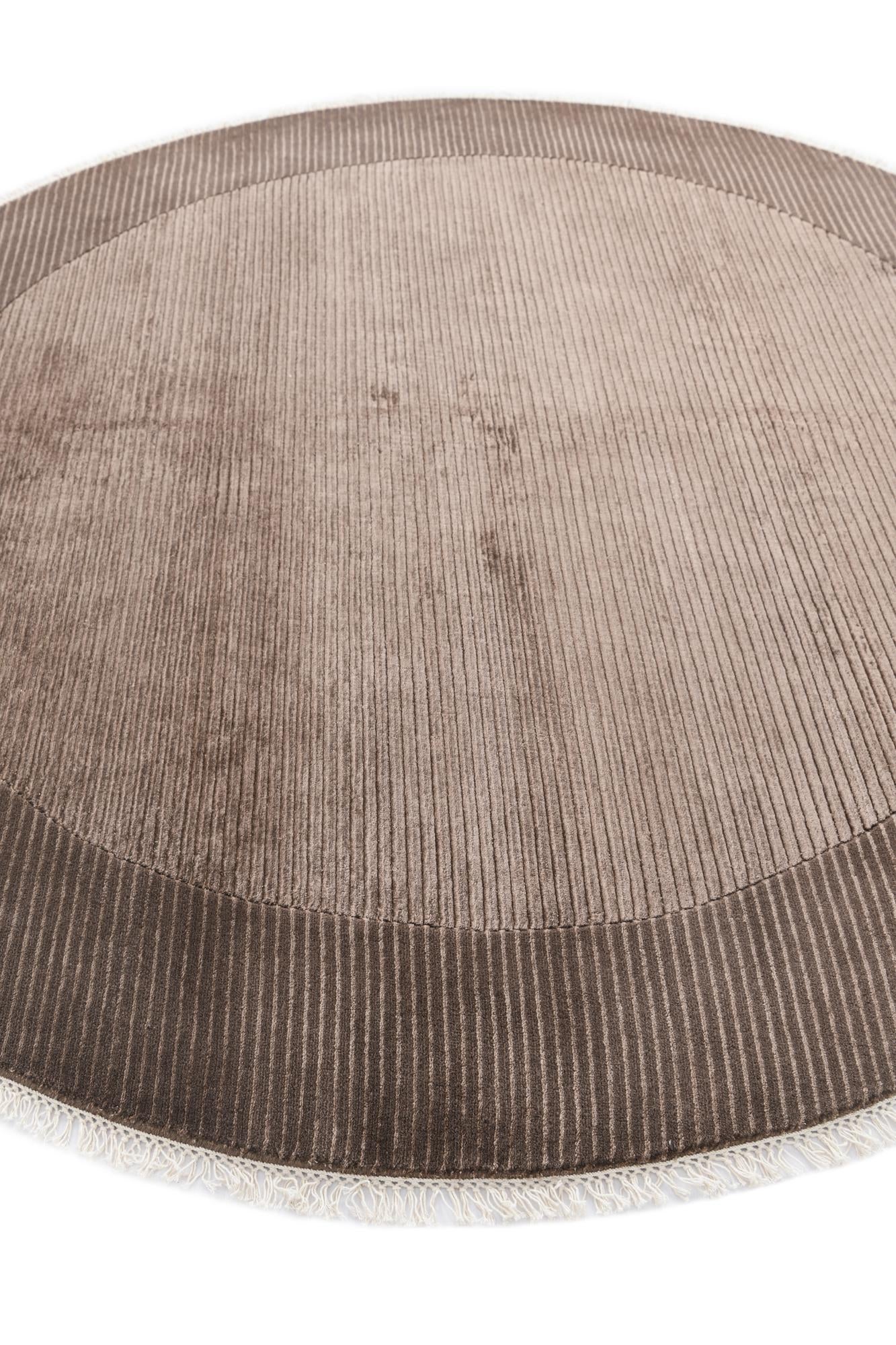 6' 6 x 6' 6 Hand Knotted Darya Wool Round Rug