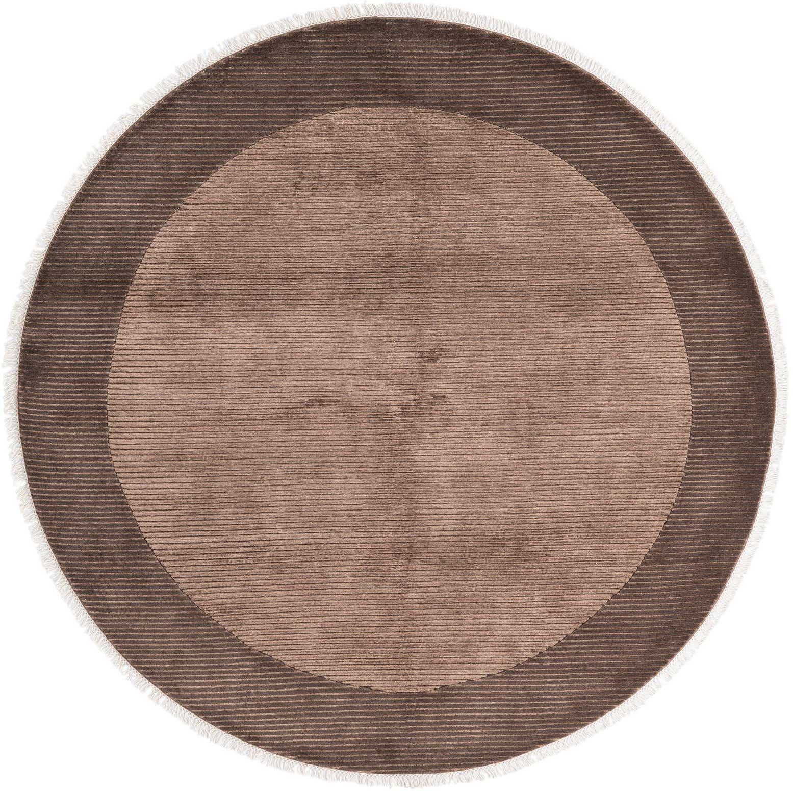 6' 6 x 6' 6 Hand Knotted Darya Wool Round Rug