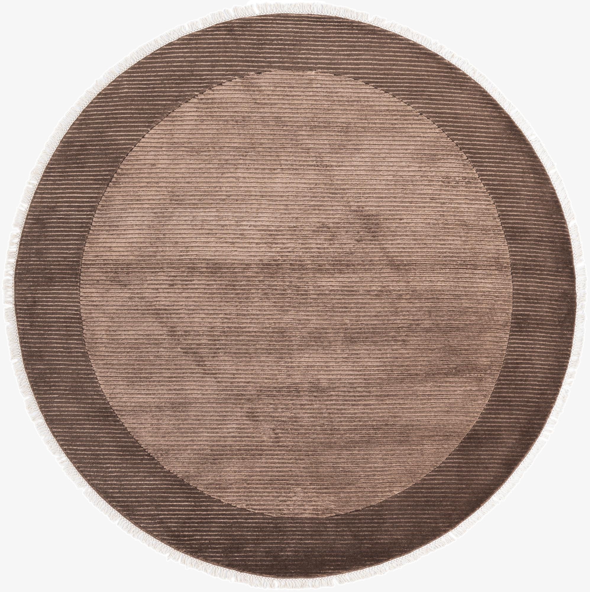 6' 5 x 6' 5  Hand Knotted Darya Wool Round Rug