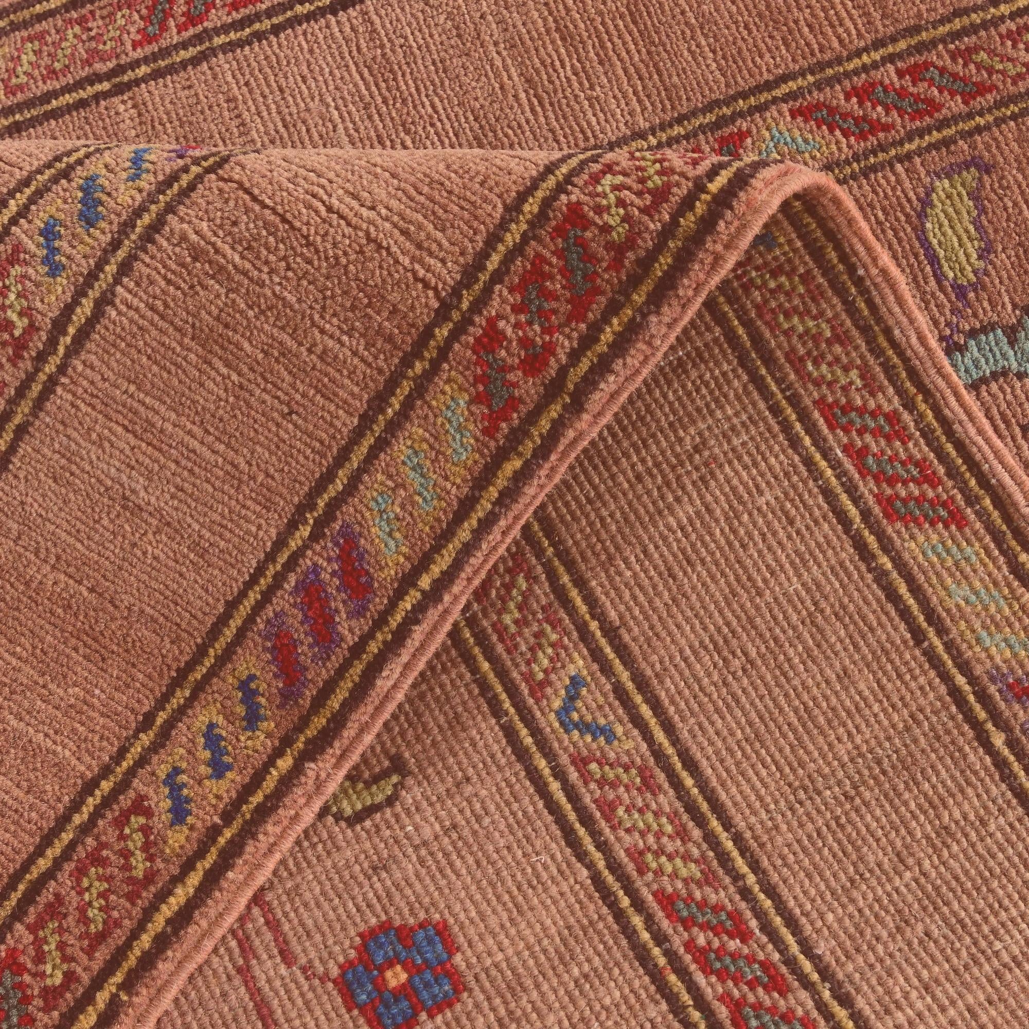 2' 9 x 9' 11 Hand Knotted Kazak Round Rug
