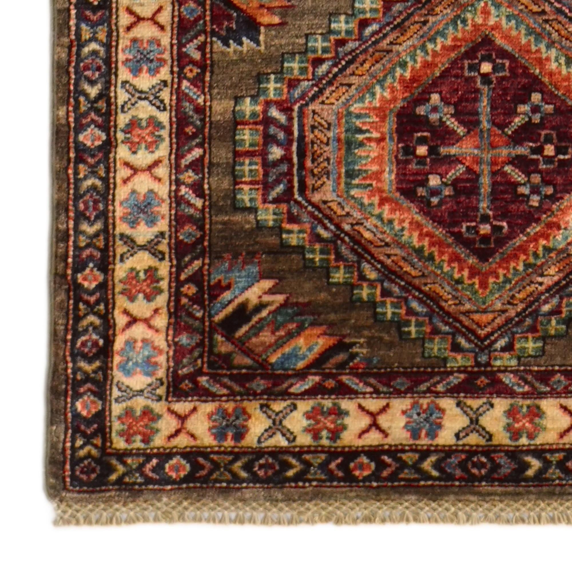 2' 8 x 10' 8 Hand Knotted Kazak Round Rug