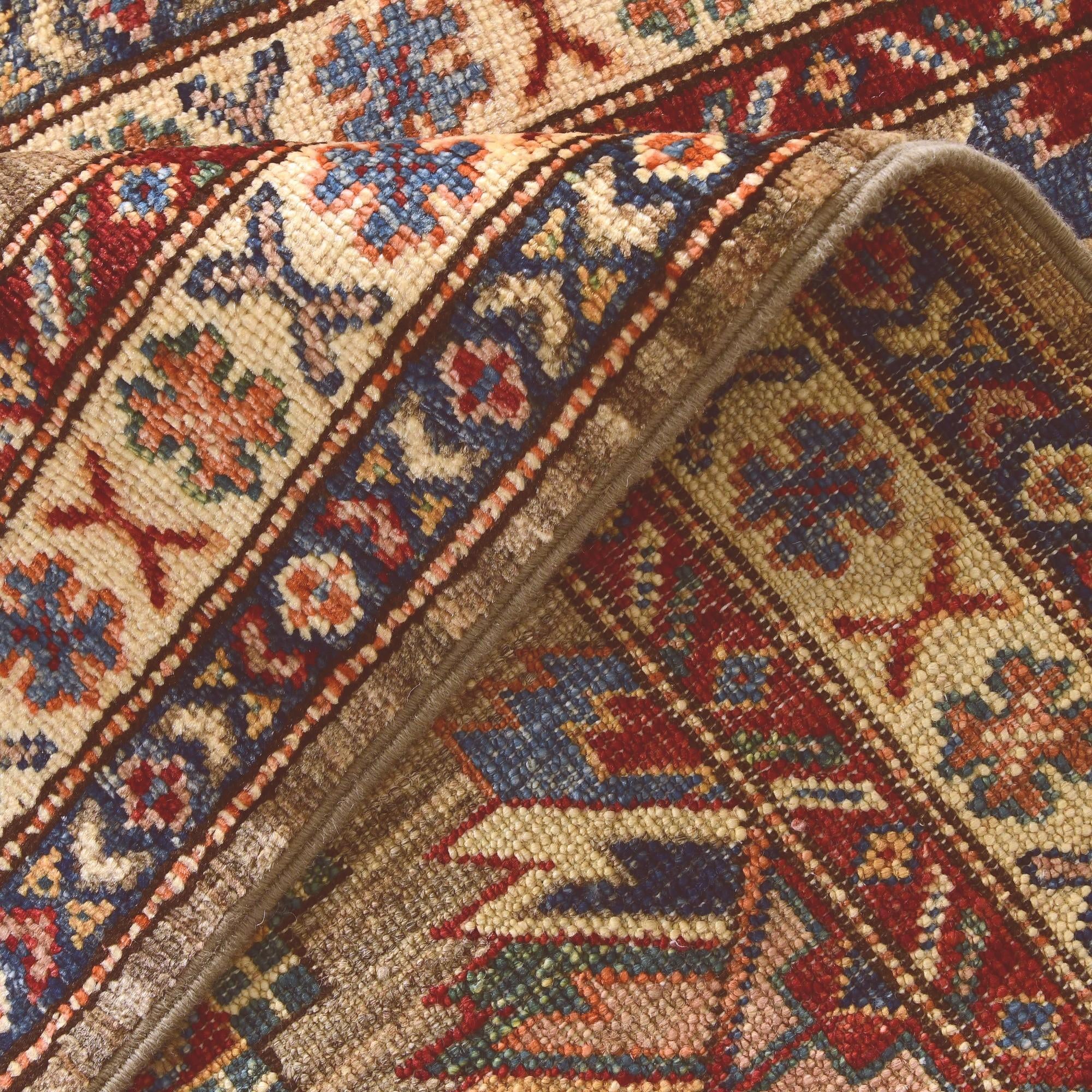 2' 8 x 10' 8 Hand Knotted Kazak Round Rug
